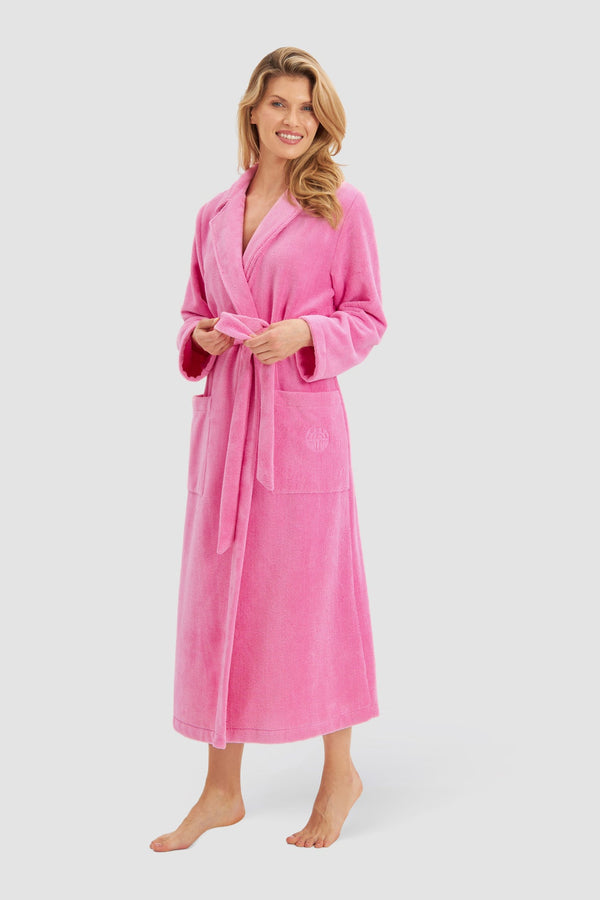 Féraud wrap-around dressing gown with pockets