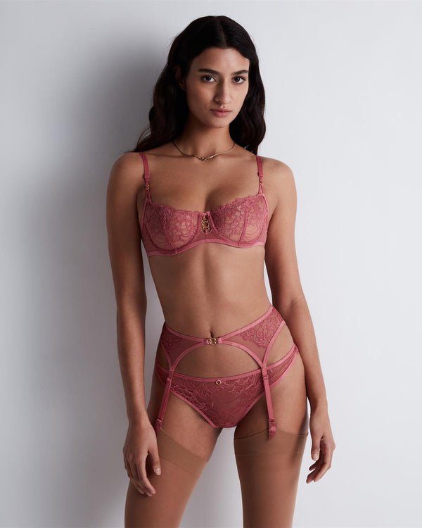 AUBADE Strumpfhalter FEELING MYSELF Rosewood