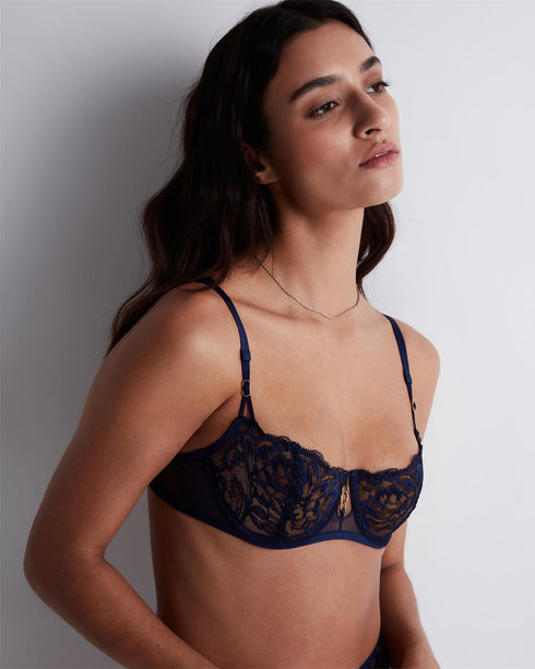 AUBADE Halbschale-Bügel-BH FEELING MYSELF Astral Blue