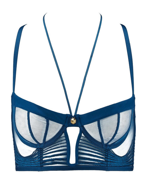 AUBADE Bustier SUMPTUOUS WAVES Imperial Blue