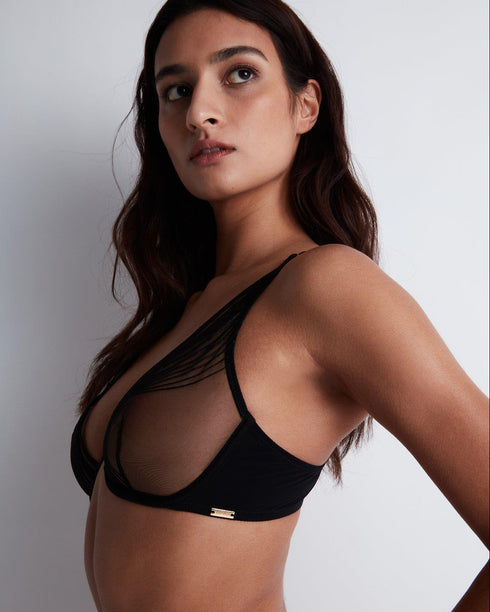 AUBADE Einbügel-Triangel-BH SUMPTUOUS WAVES Smoky Attraction