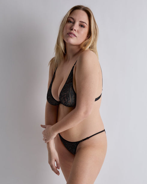 AUBADE Set MOONLIGHT SHADOW Black Silver