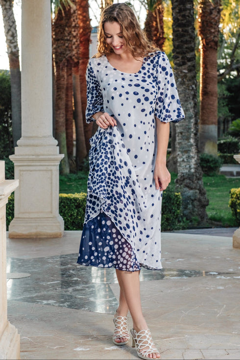 Chiffonkleid Kreise 40105 EF-019 FRESH COTTON EXCLUSIVE