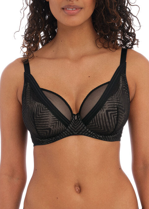Freya Tailored Black Uw High Apex Plunge Bra