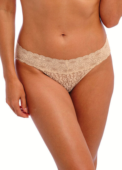 Wacoal Halo Lace Nude Bikini Brief