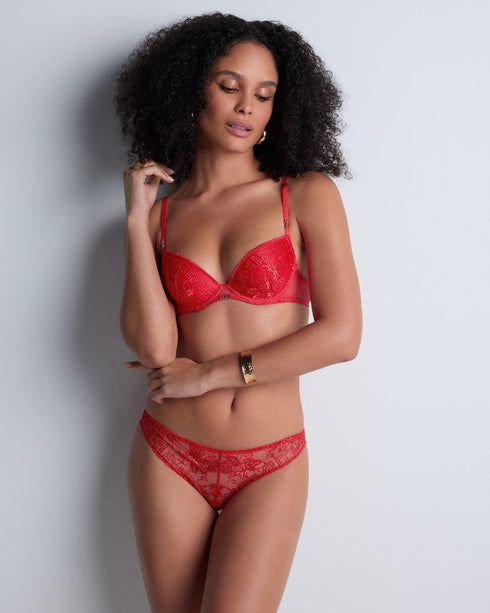 AUBADE Gemoldeter Push-Up BH RULES OF ATTRACTION Flame