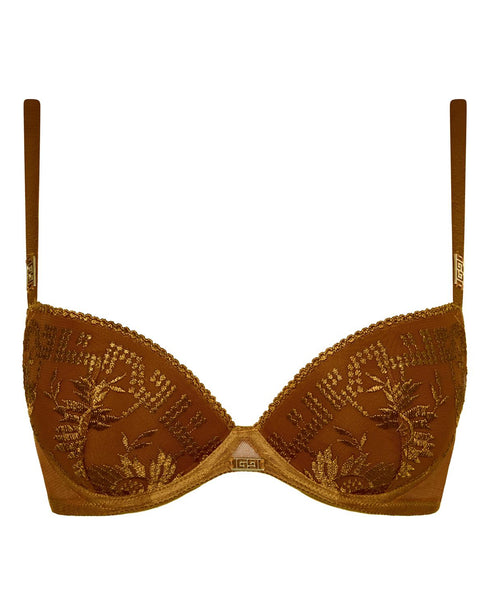 AUBADE Gemoldeter Push-Up BH RULES OF ATTRACTION Golden Shadow