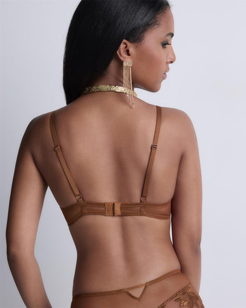 AUBADE Gemoldeter Push-Up BH RULES OF ATTRACTION Golden Shadow