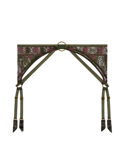 AUBADE Strumpfhalter SOUND OF HEART Dark Garden