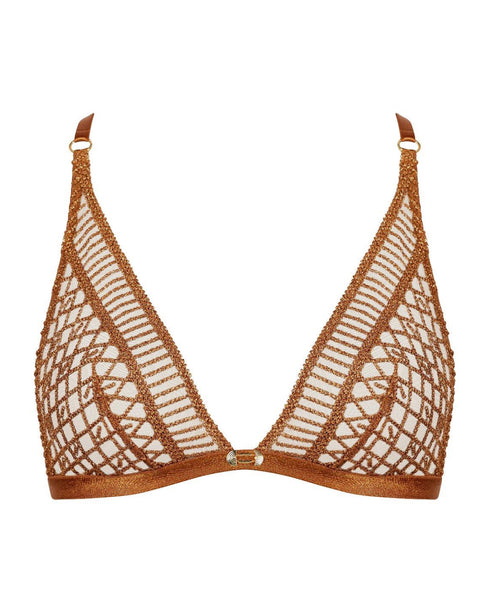 AUBADE Triangel-Bralette STARDUST DREAM Amber Gold