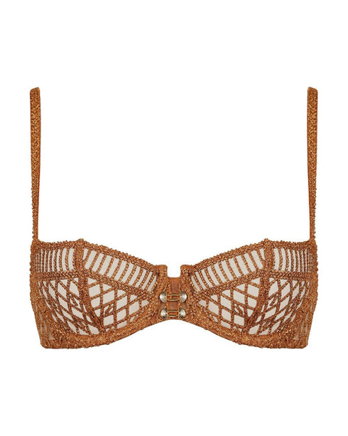 AUBADE Halbschale BH mit Bügel STARDUST DREAM Amber Gold