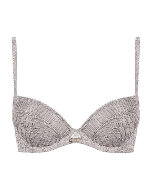 AUBADE Gemoldeter Push-Up BH STARDUST DREAM Cosmos Silver