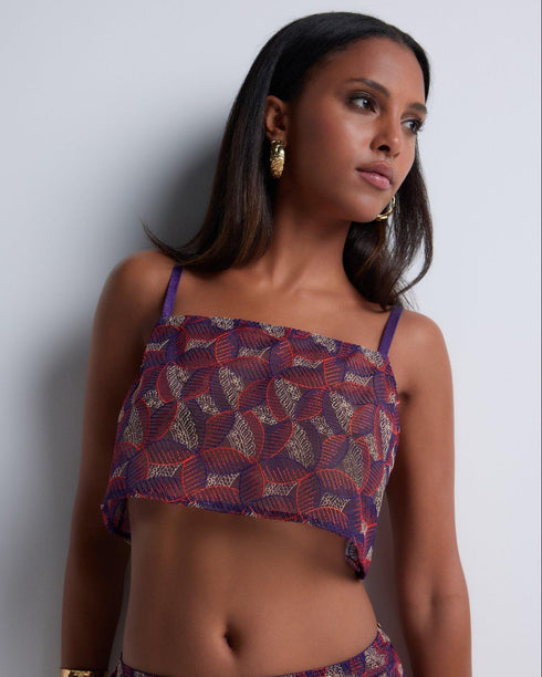 AUBADE Top mit Spaghetti Trägern LIFE CELEBRATION Vivid Purple