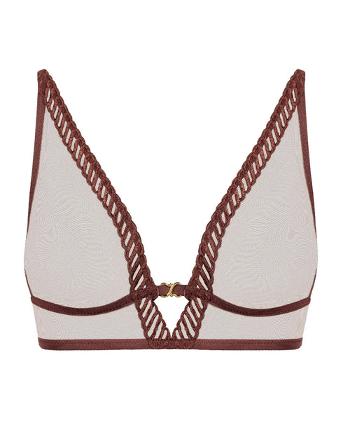AUBADE Triangel-BH SHEER EMOTION Sepia