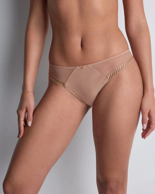 AUBADE Rio Slip SHEER EMOTION Sand