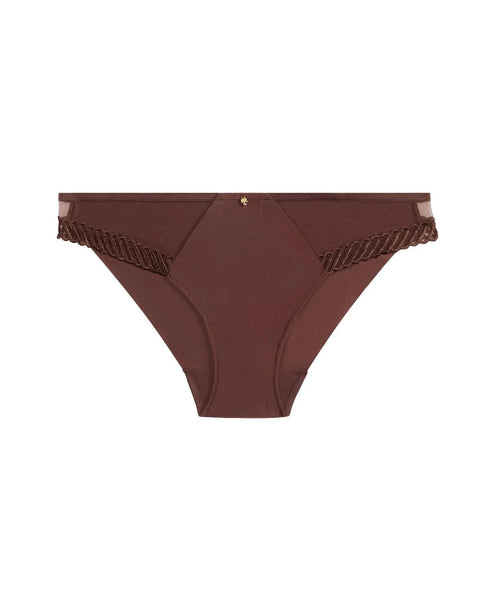 AUBADE Rio Slip SHEER EMOTION Sepia
