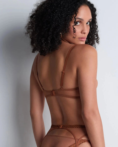AUBADE Strumpfgürtel SHEER EMOTION Honey