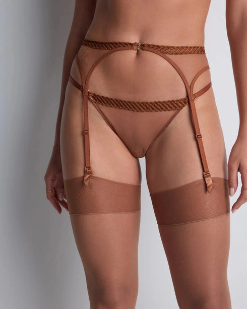 AUBADE Strumpfgürtel SHEER EMOTION Honey