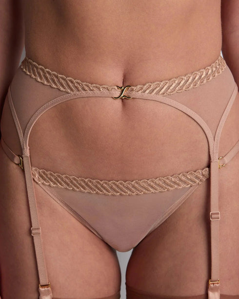 AUBADE Strumpfgürtel SHEER EMOTION Sand