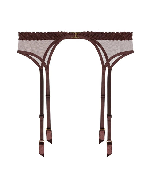 AUBADE Strumpfgürtel SHEER EMOTION Sepia