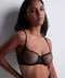 AUBADE Sheer Emotion Demi-Cup Bra Black