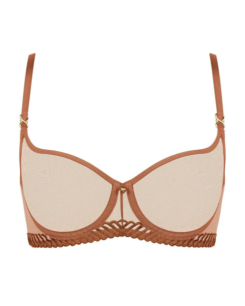 AUBADE Halbschalen-BH SHEER EMOTION Honey