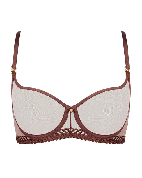 AUBADE Halbschalen-BH SHEER EMOTION Sepia