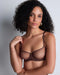 AUBADE Halbschalen-BH SHEER EMOTION Sepia