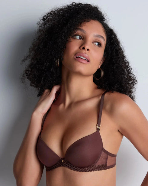 AUBADE Push-up BH SHEER EMOTION Sepia