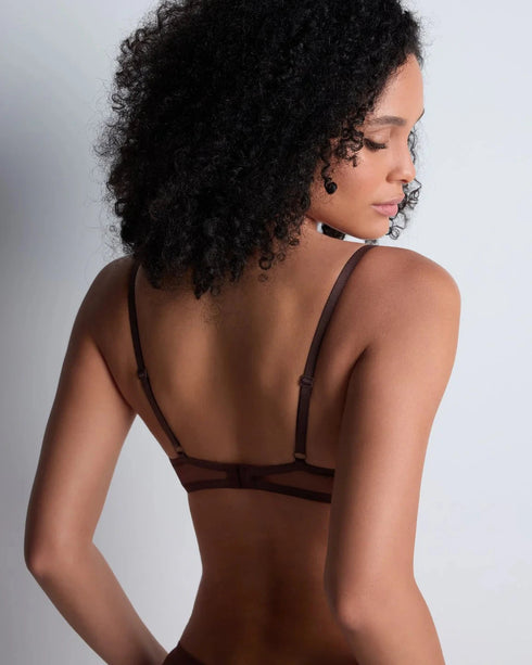AUBADE Push-up BH SHEER EMOTION Sepia