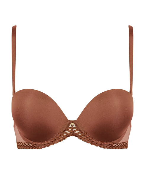 AUBADE Bandeau-Plunge BH SHEER EMOTION Honey