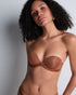 AUBADE Bandeau-Plunge BH SHEER EMOTION Honey