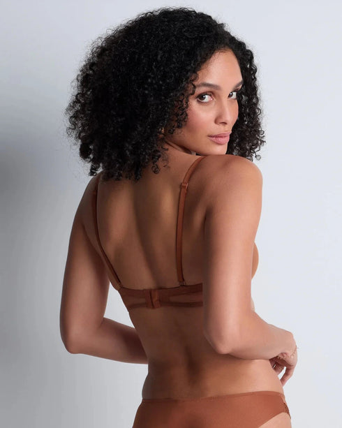 AUBADE Bandeau-Plunge BH SHEER EMOTION Honey