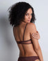 AUBADE Bandeau-Plunge BH SHEER EMOTION Sepia