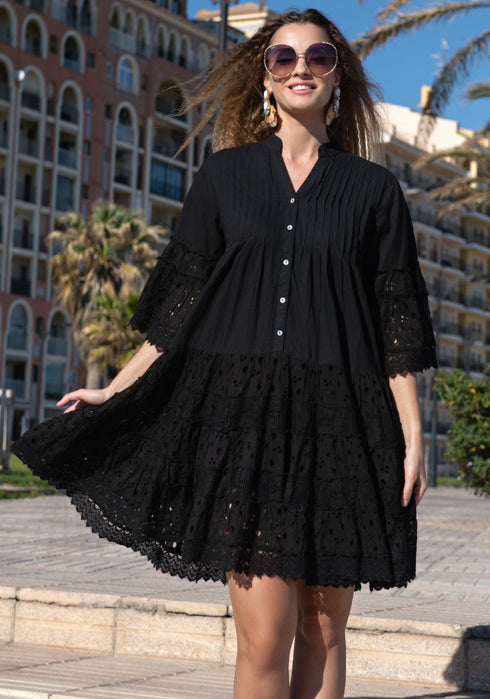 Tunikakleid Schwarz 5065 F FRESH COTTON