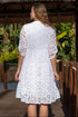 Tunic dress white 5069 F FRESH COTTON
