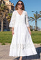 Maxikleid Weiß 5081 F FRESH COTTON