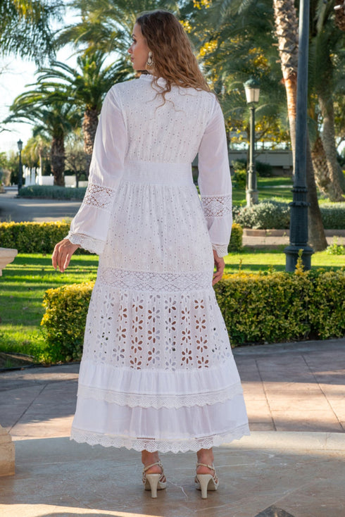 Maxikleid Weiß 5083 F FRESH COTTON