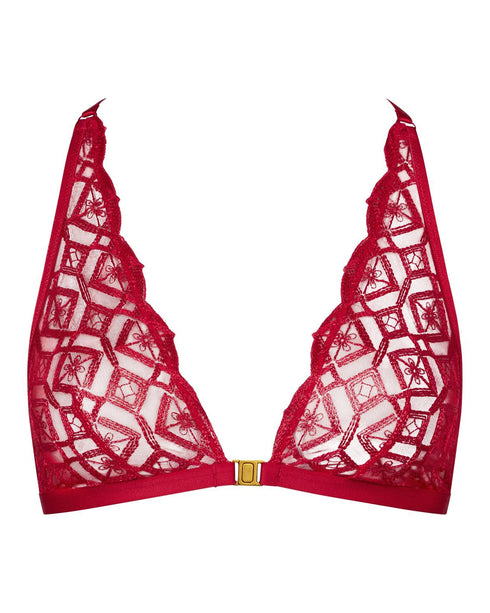 AUBADE Bralette SENSE OF ILLUSION Red Berry