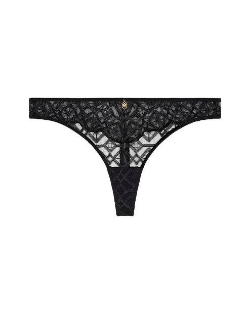 AUBADE String SENSE OF ILLUSION Black
