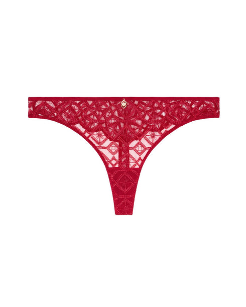 AUBADE String SENSE OF ILLUSION Red Berry