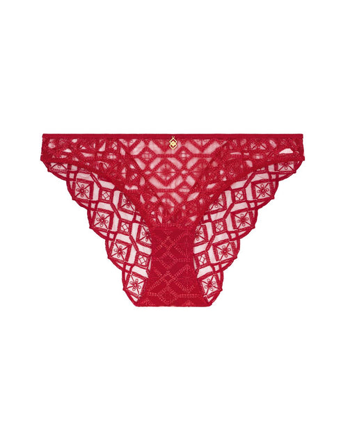 AUBADE Italiener Slip SENSE OF ILLUSION Red Berry