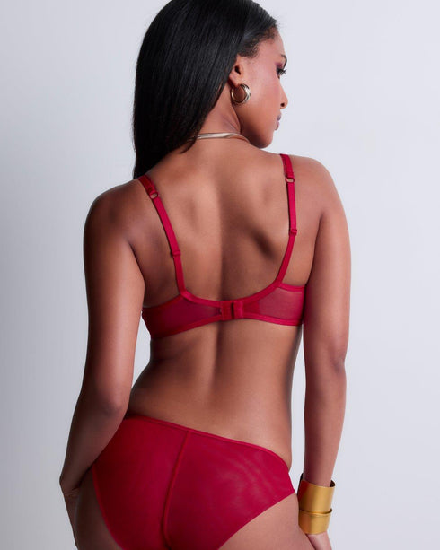 AUBADE Komfort-BH SENSE OF ILLUSION Red Berry