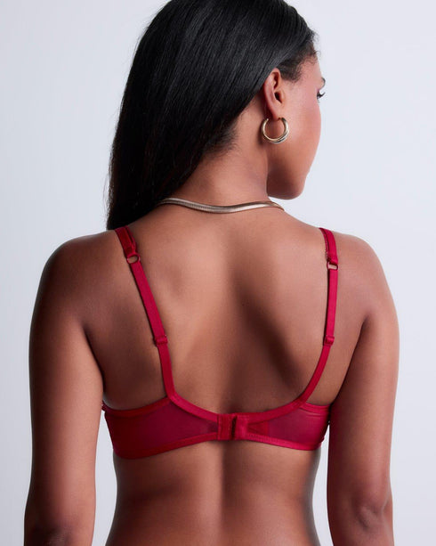 AUBADE Komfort-BH SENSE OF ILLUSION Red Berry