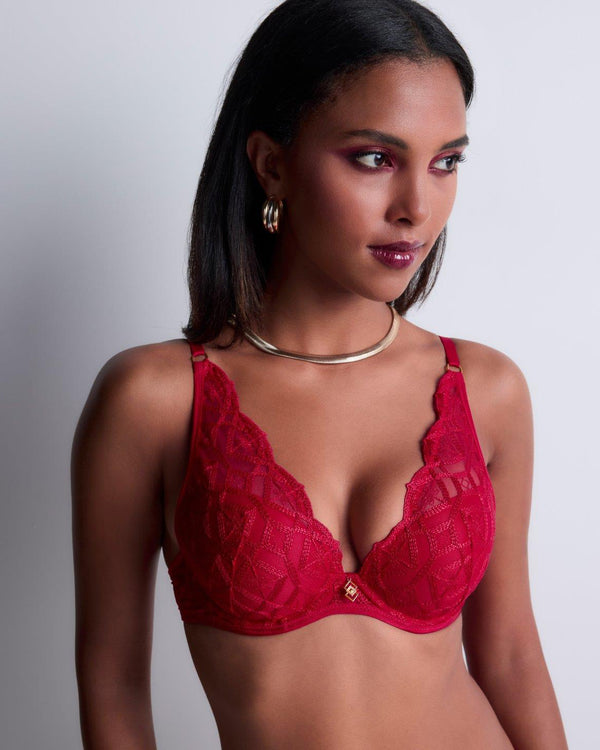 AUBADE Push-Up mit Schale SENSE OF ILLUSION Red Berry