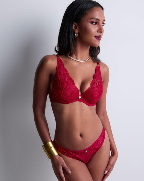 AUBADE Push-Up mit Schale SENSE OF ILLUSION Red Berry