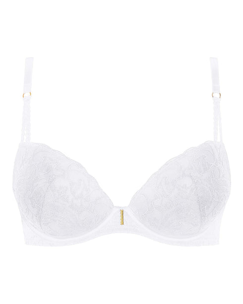 AUBADE Gemoldeter Push-Up BH SATIN MEMORIES Arctic Blue