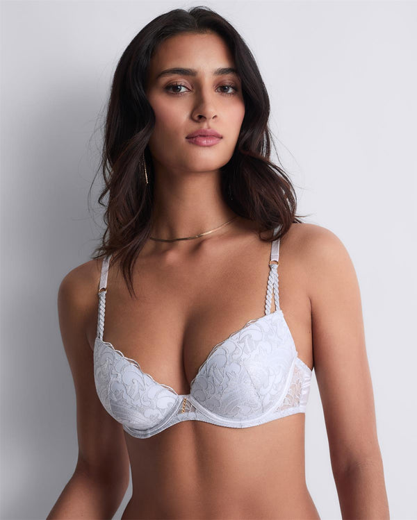 AUBADE Gemoldeter Push-Up BH SATIN MEMORIES Arctic Blue