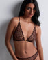 AUBADE Triangel-Bralette CRAZY IN LOVE Satin Brown