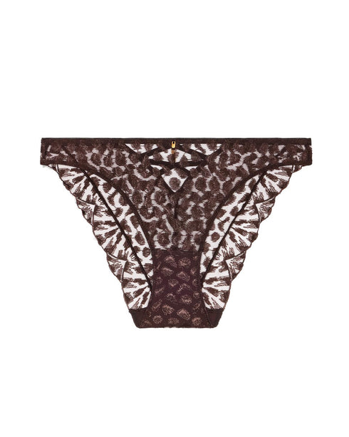 AUBADE Italiener Slip CRAZY IN LOVE Satin Brown